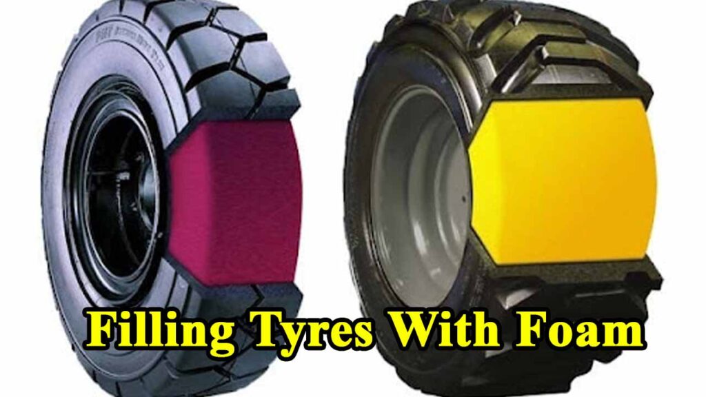 filling tyres with foam​